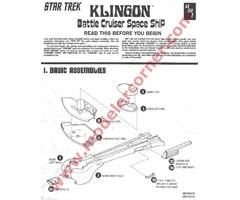 Star Trek Klingon K't'inga-Class Battle Cruiser